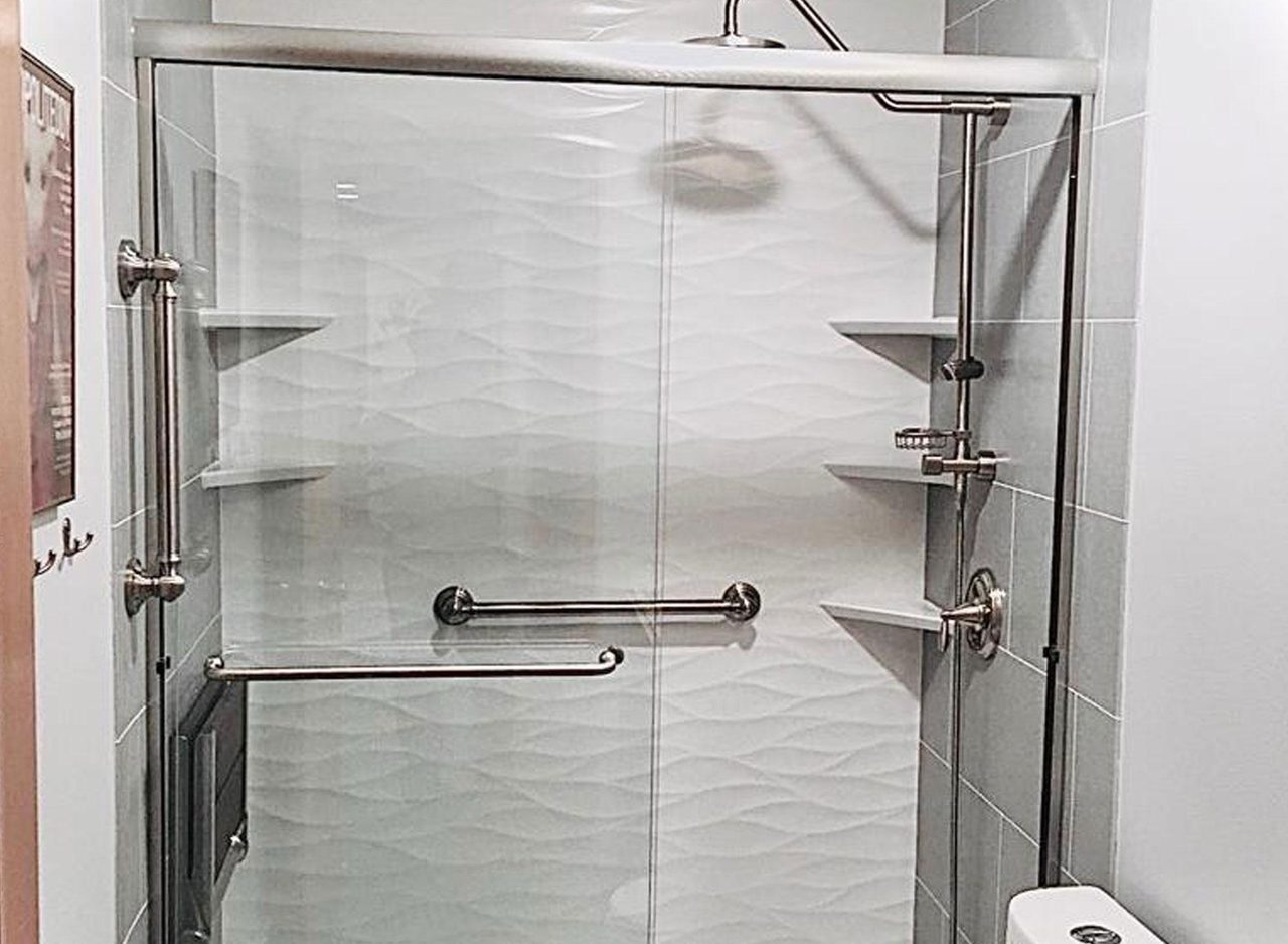 Walk-in shower transformation